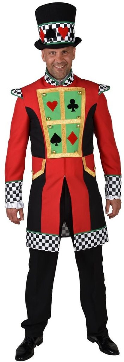 Goochelaar Kostuum | Poker Tafel Kaartspel Gok Jas Man | Extra Small | Carnaval kostuum | Verkleedkleding